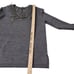 Kobi Halperin Delia Sweater Small Gray Wool Blend Embellished Beaded Stretch