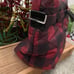 TOMMY BAHAMA RED/BLACK CHRISTMAS PLAID NYLON WEEKENDER BAG