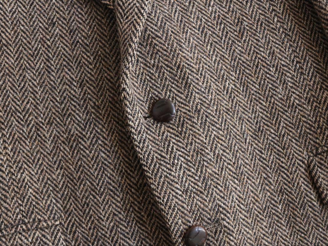 Vintage 70s Harris Tweed Sport Coat Jacket Blazer Mens 42