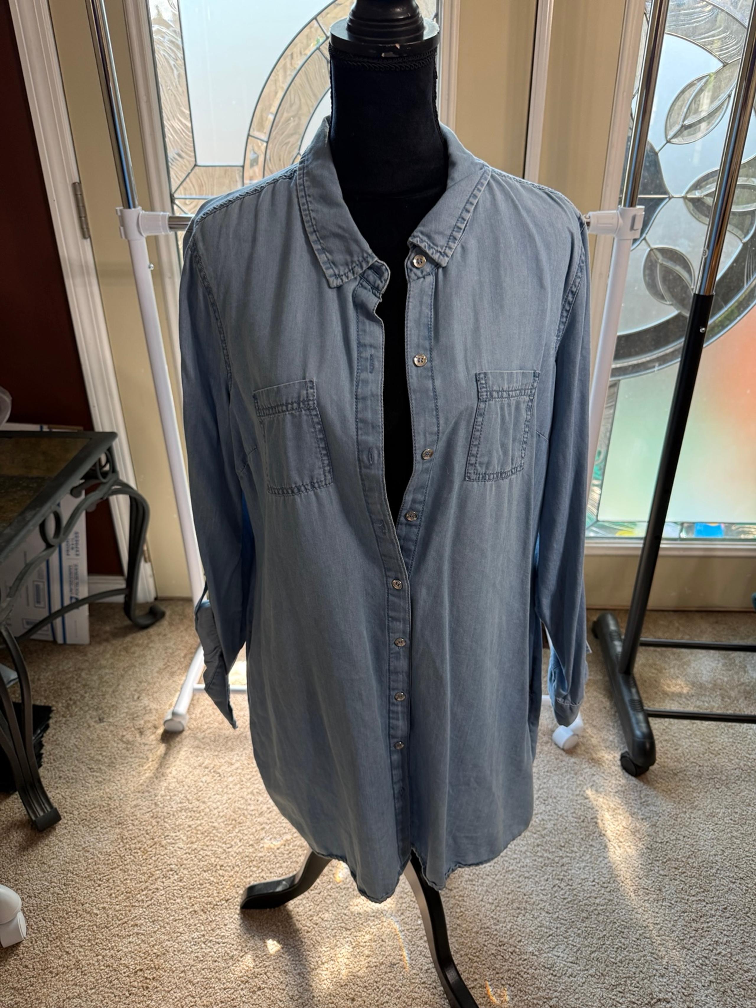Guess denim shirt dress-XL