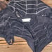Pottery Barn Liner Spider Web Retired Basket Tote Halloween Embroidered Web