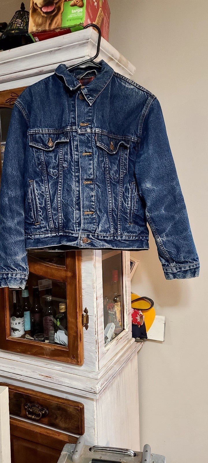 Vintage Levis Jacket Mens Large Blue Denim Blanket