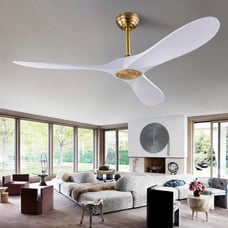 52 Ceiling Fan with Remote Control No Lights,Modern Reversible DC Motor Indoor