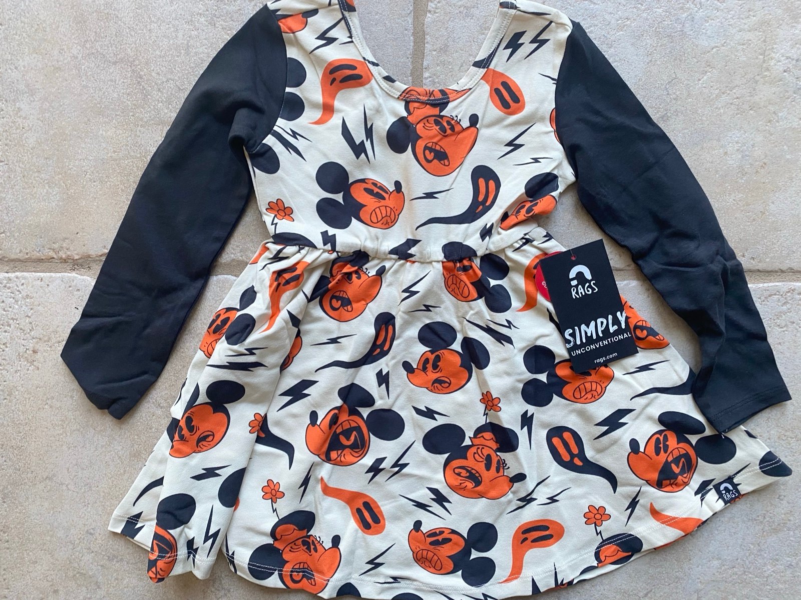 2T Rags Halloween Mickey & Minnie Dress