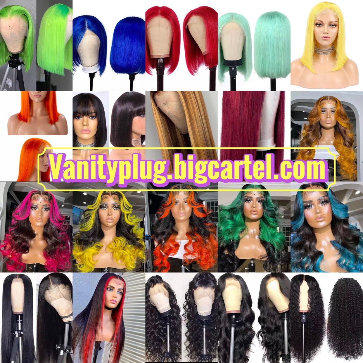 human hair lace front wig