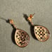 925 Italy rhinestone, iridescent, teardrop necklace and earrings