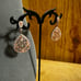 925 Italy rhinestone, iridescent, teardrop necklace and earrings