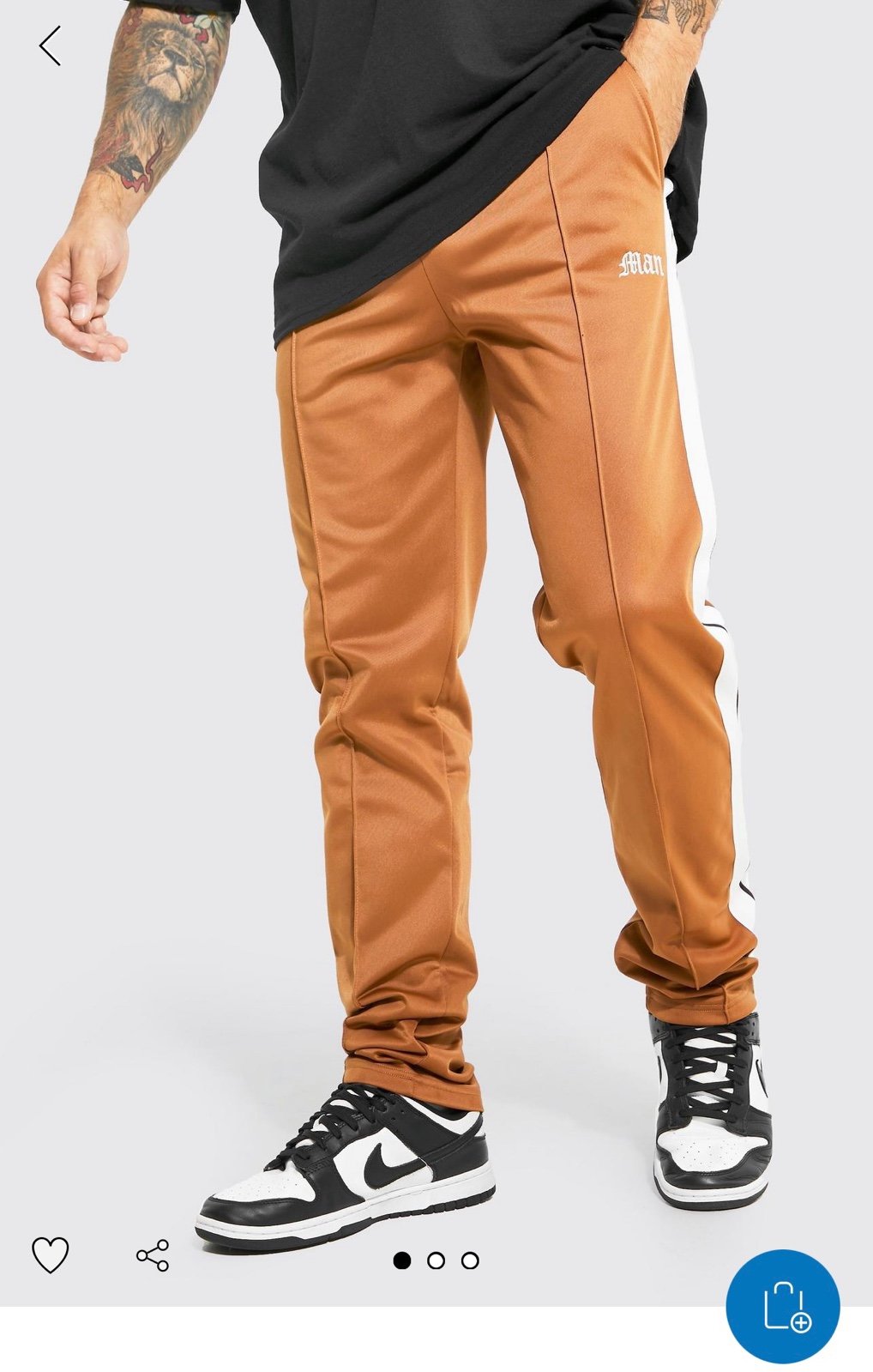Boohooman fitted joggers