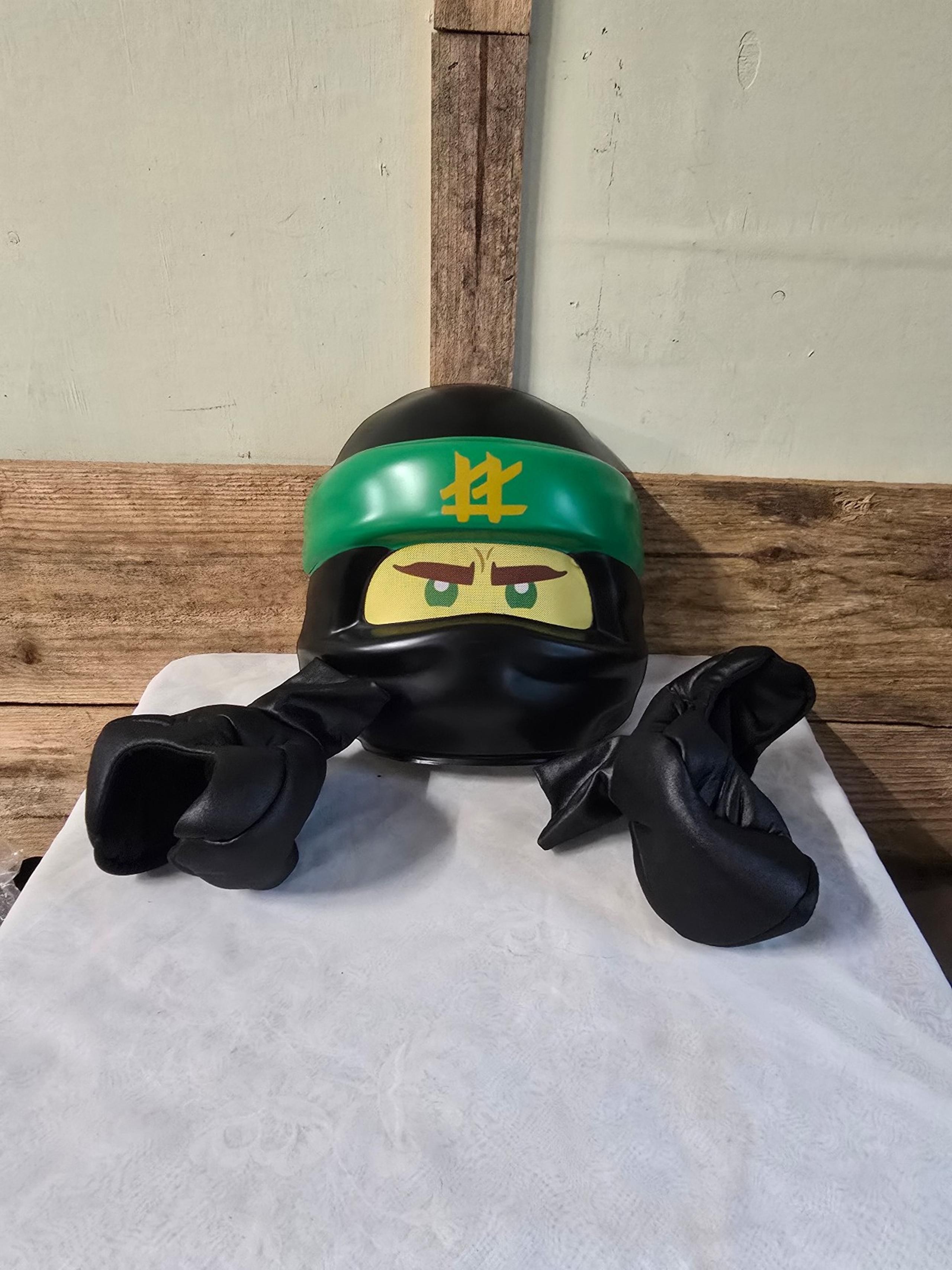 2017 LEGO Ninjago Movie Lloyd Cosplay Halloween Mask and Gloves Outfit