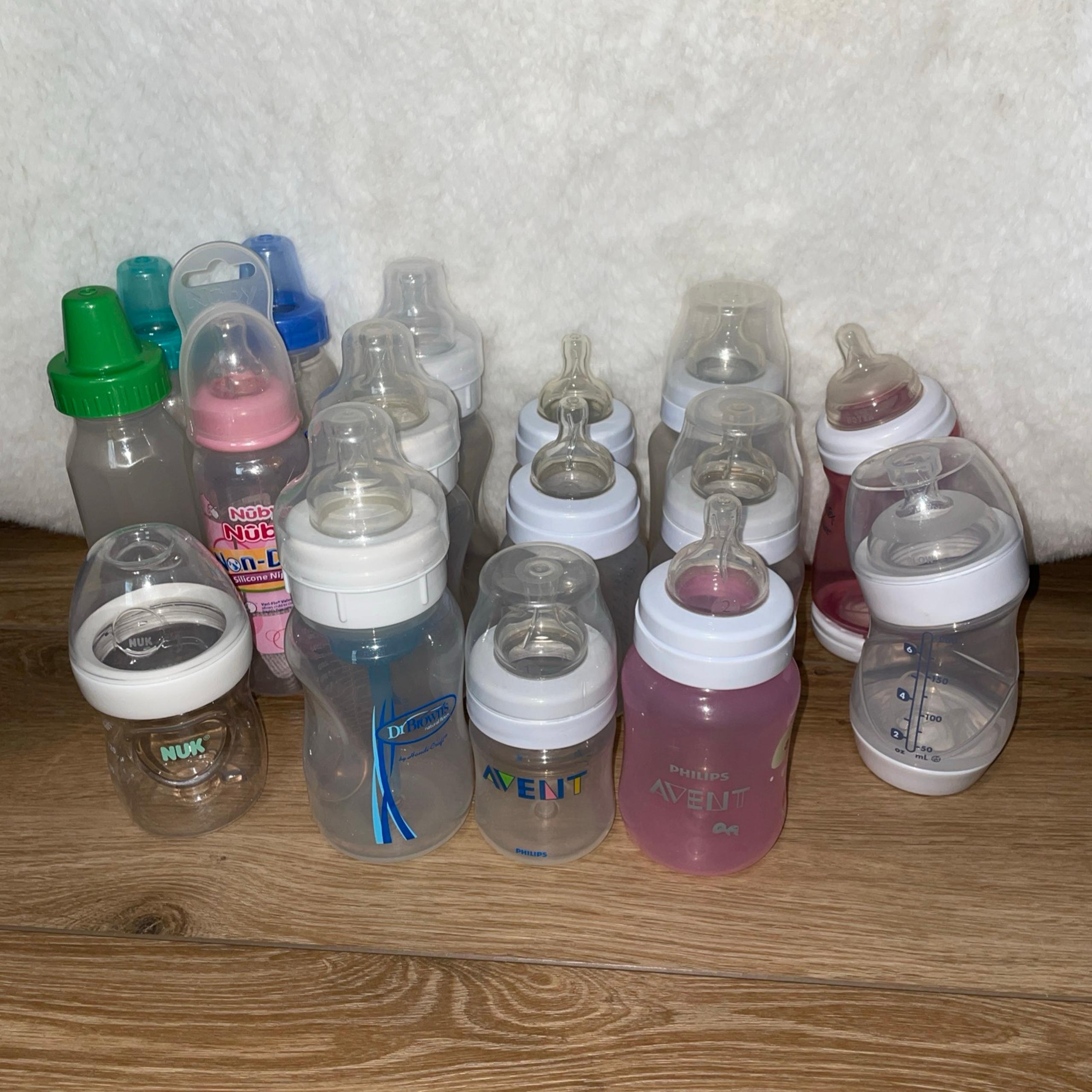 Large Mix Brands Lot of Baby Bottles