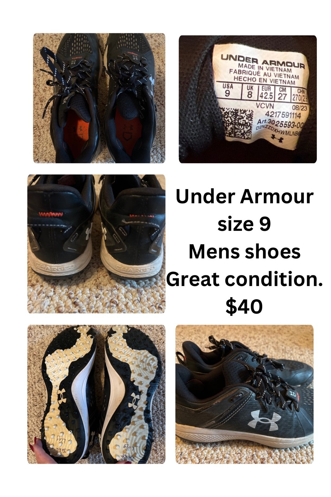 Shoes Under Armour Baseball Turfs