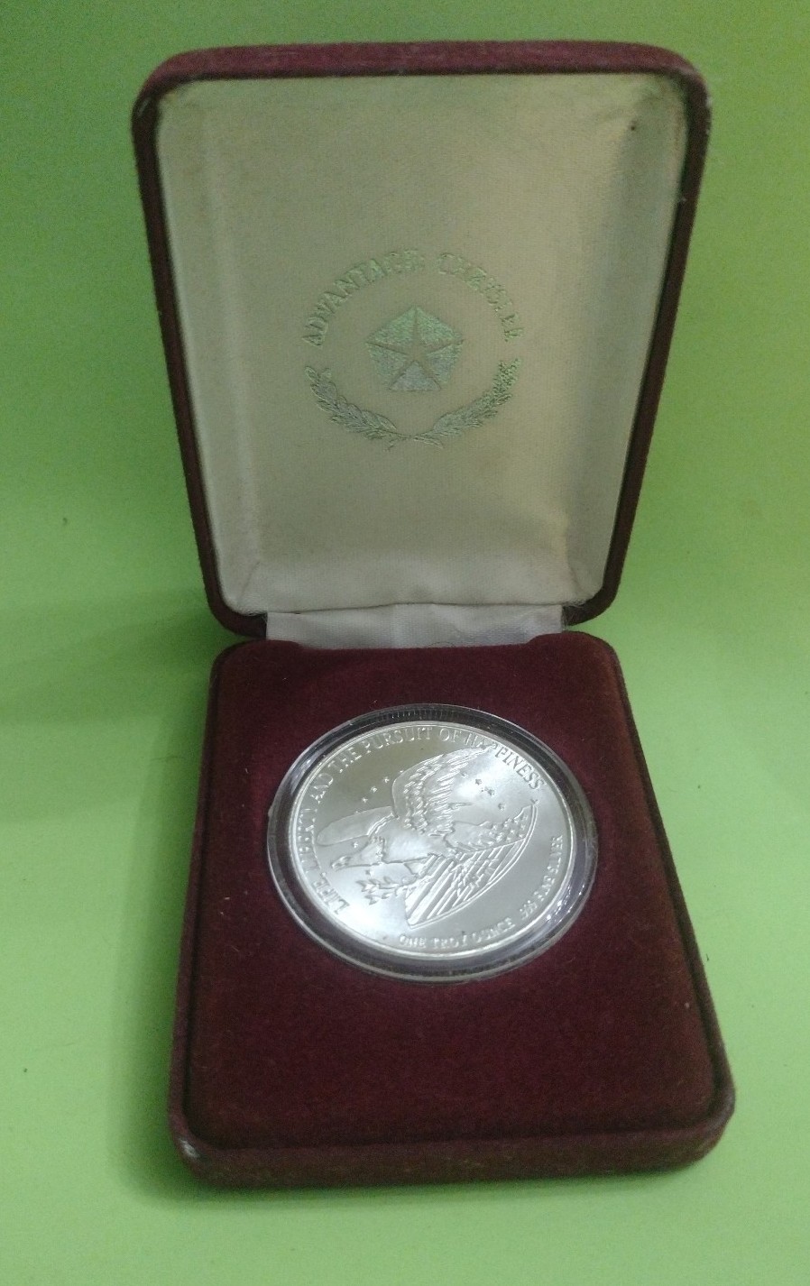 Chrysler 1991 decoration of independence one troy ounce silver coin