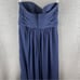 David's Bridal Women's Chic Strapless Navy Bridesmaid Dress Size 12