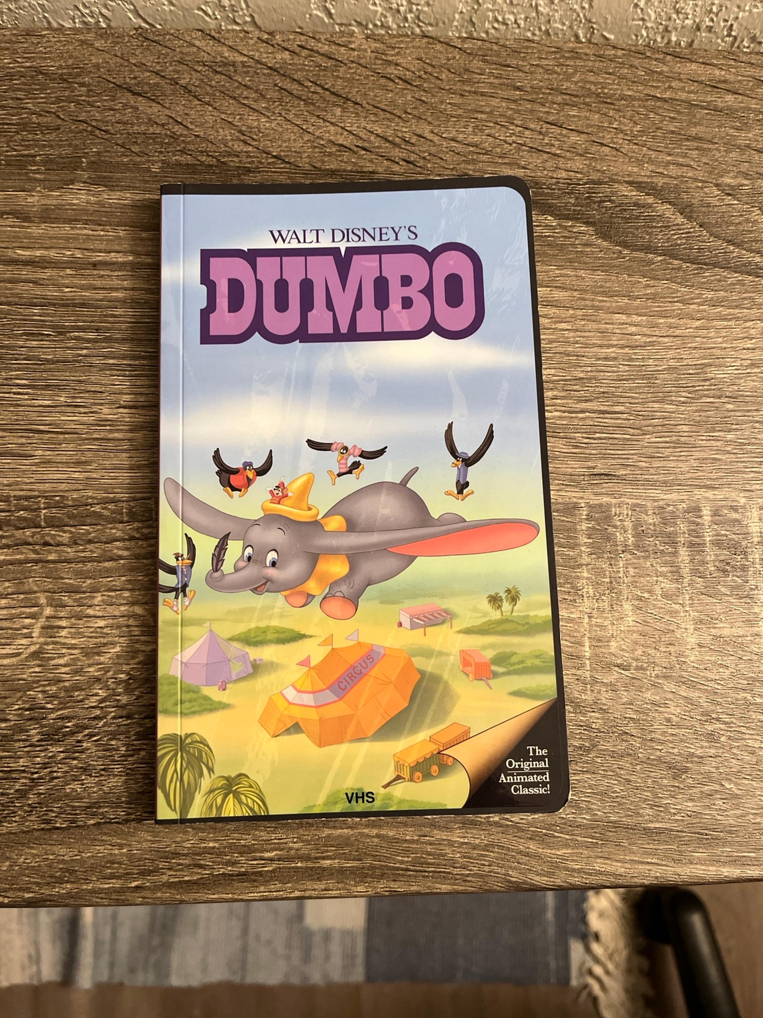 Dumbo Notebook - Disney Classics VHS Cover