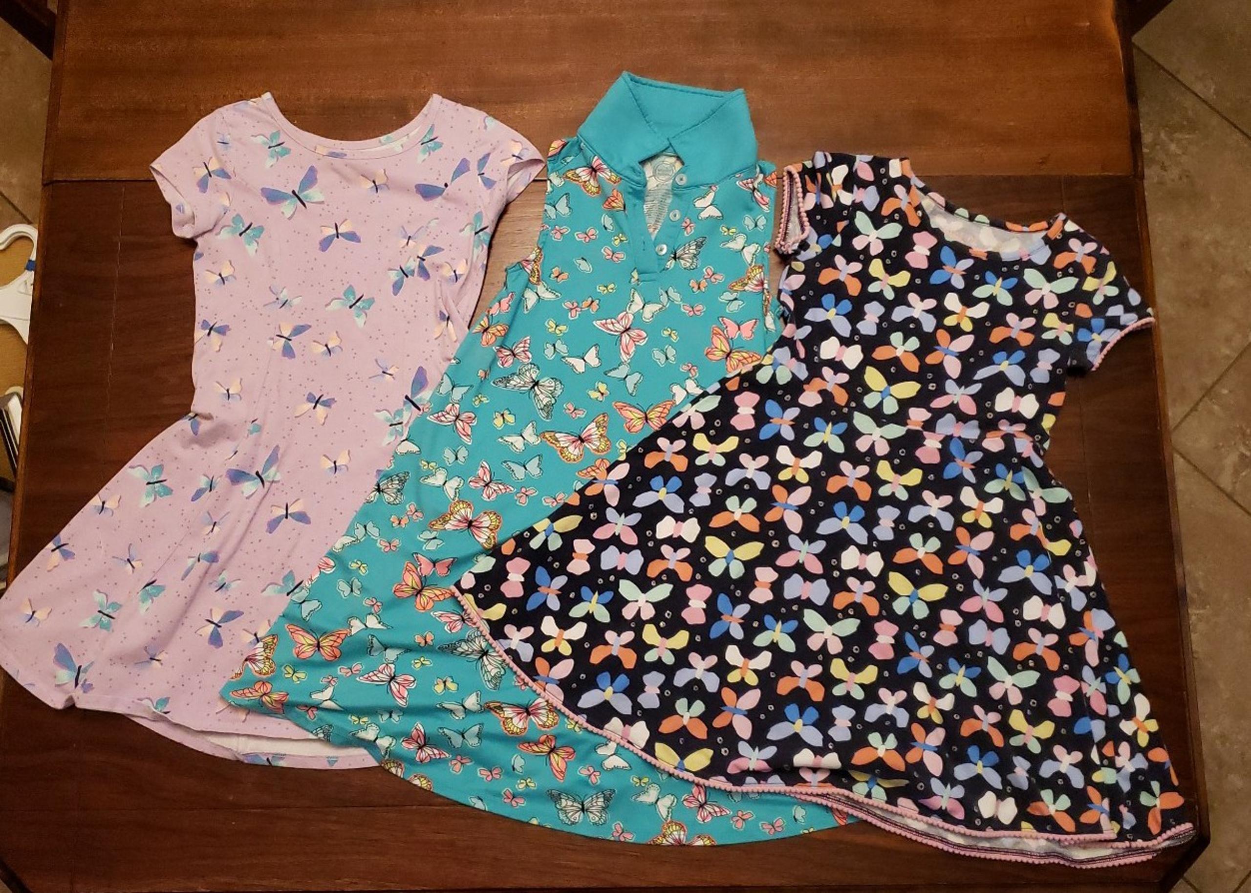 Girl's butterfly dresses