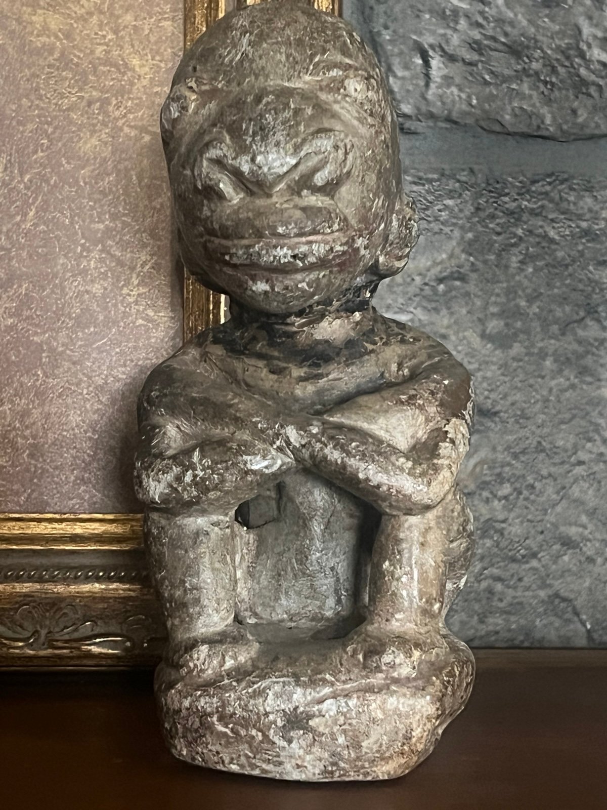 Carved Stone Nomali Figure 8”