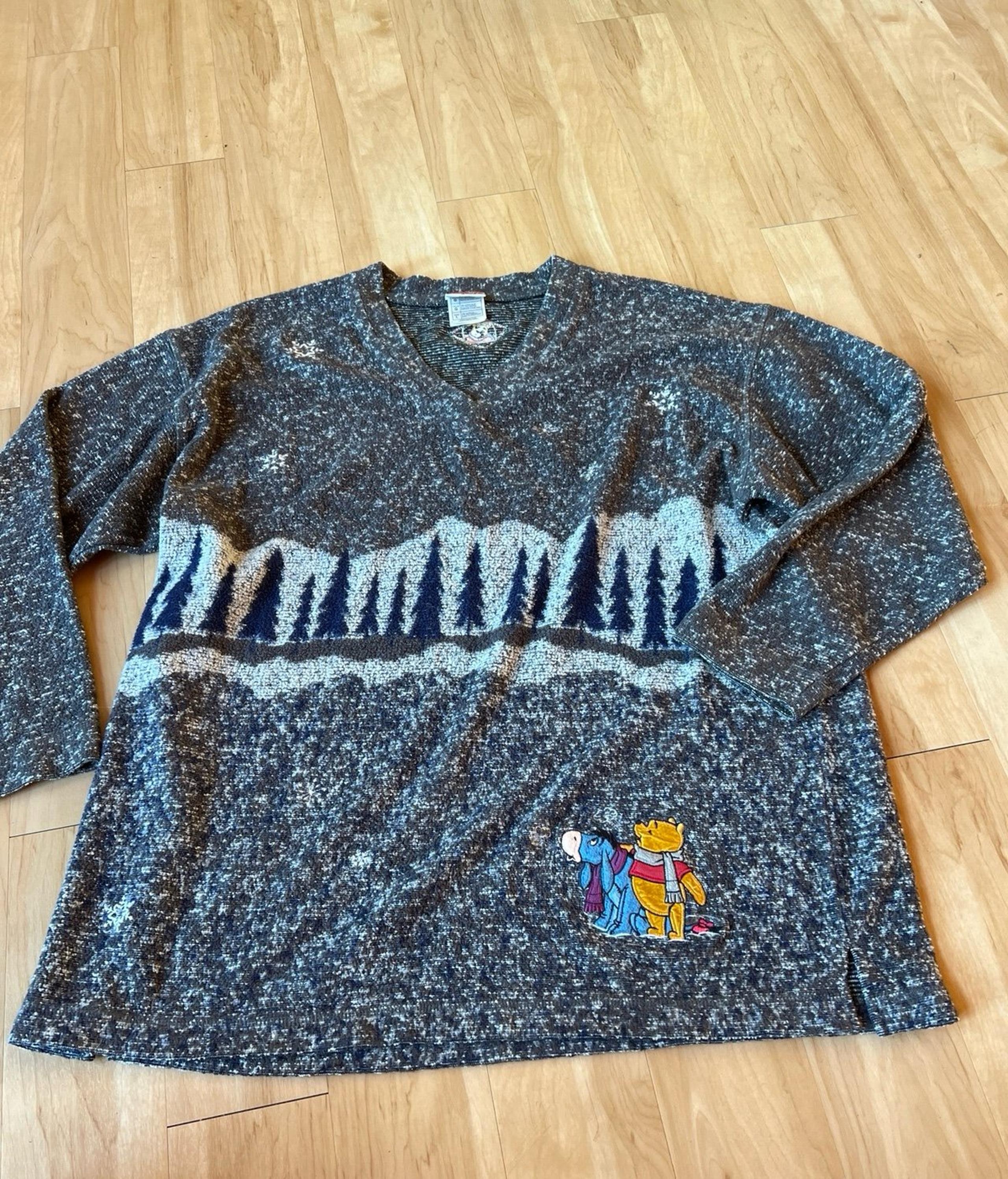 Vintage Winnie the Pooh and Eeyore vintage sweater from the Disney store tree