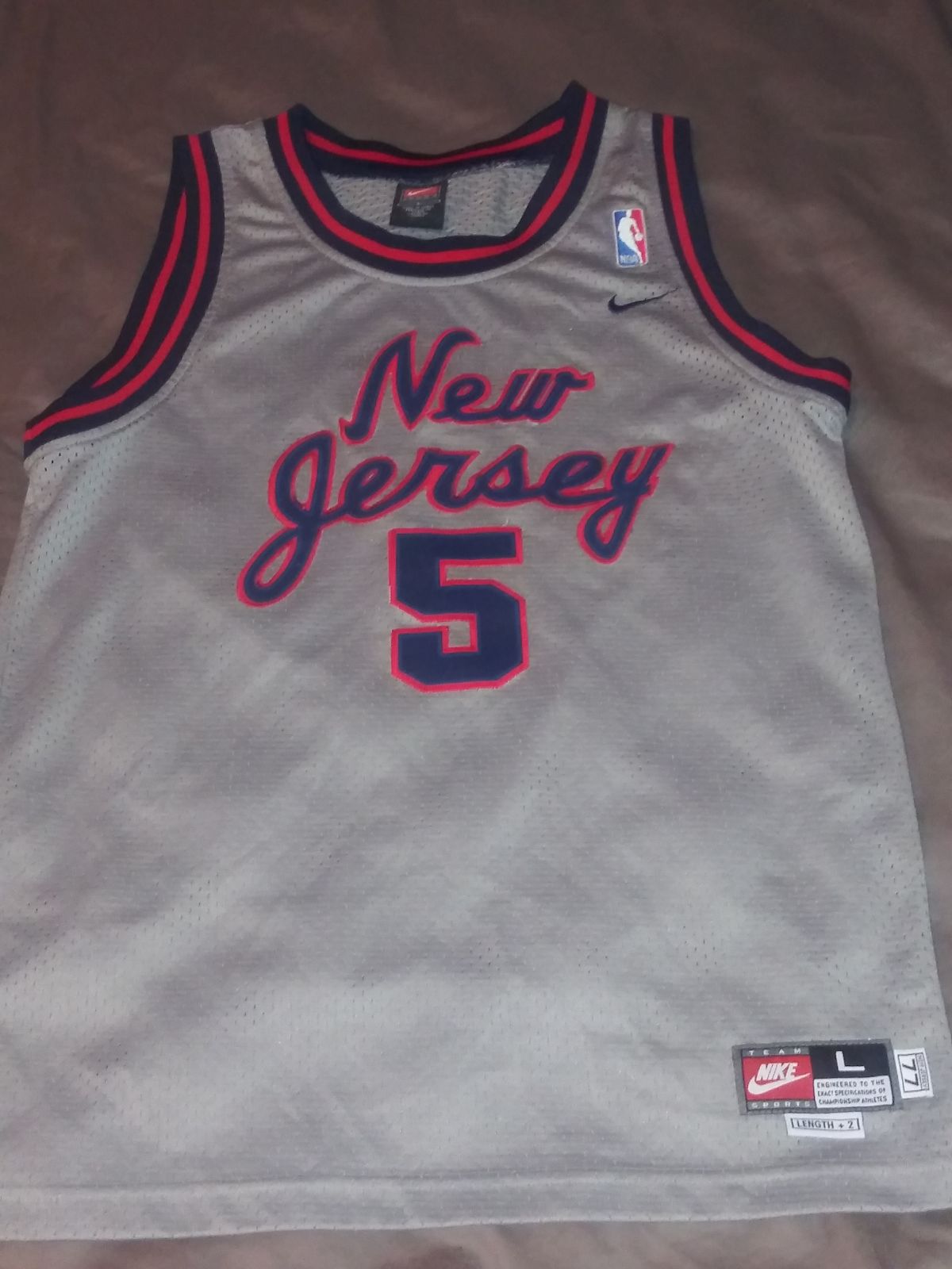 Nike New Jersey Nets Jersey/sz L (GS)