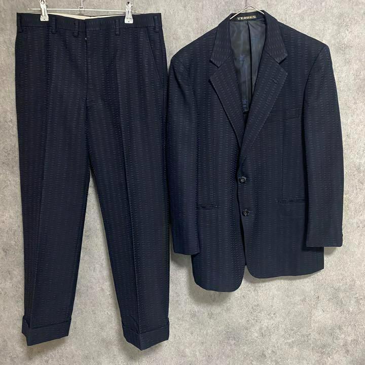 70s Vintage England Made All-Over Print Suit Men's Vintage F4