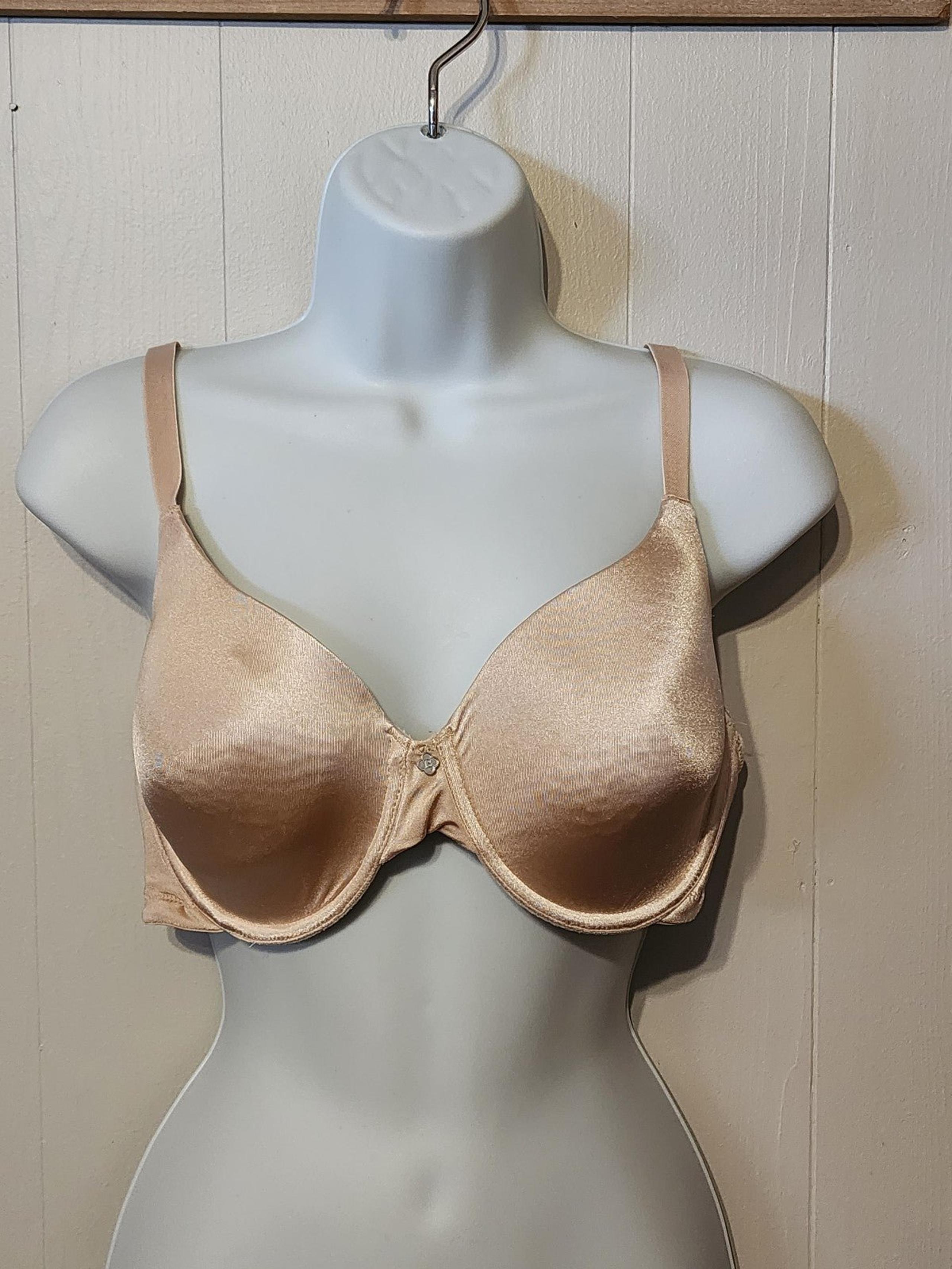 Breezies 40B Bra Padded Underwire Wide Straps Beige