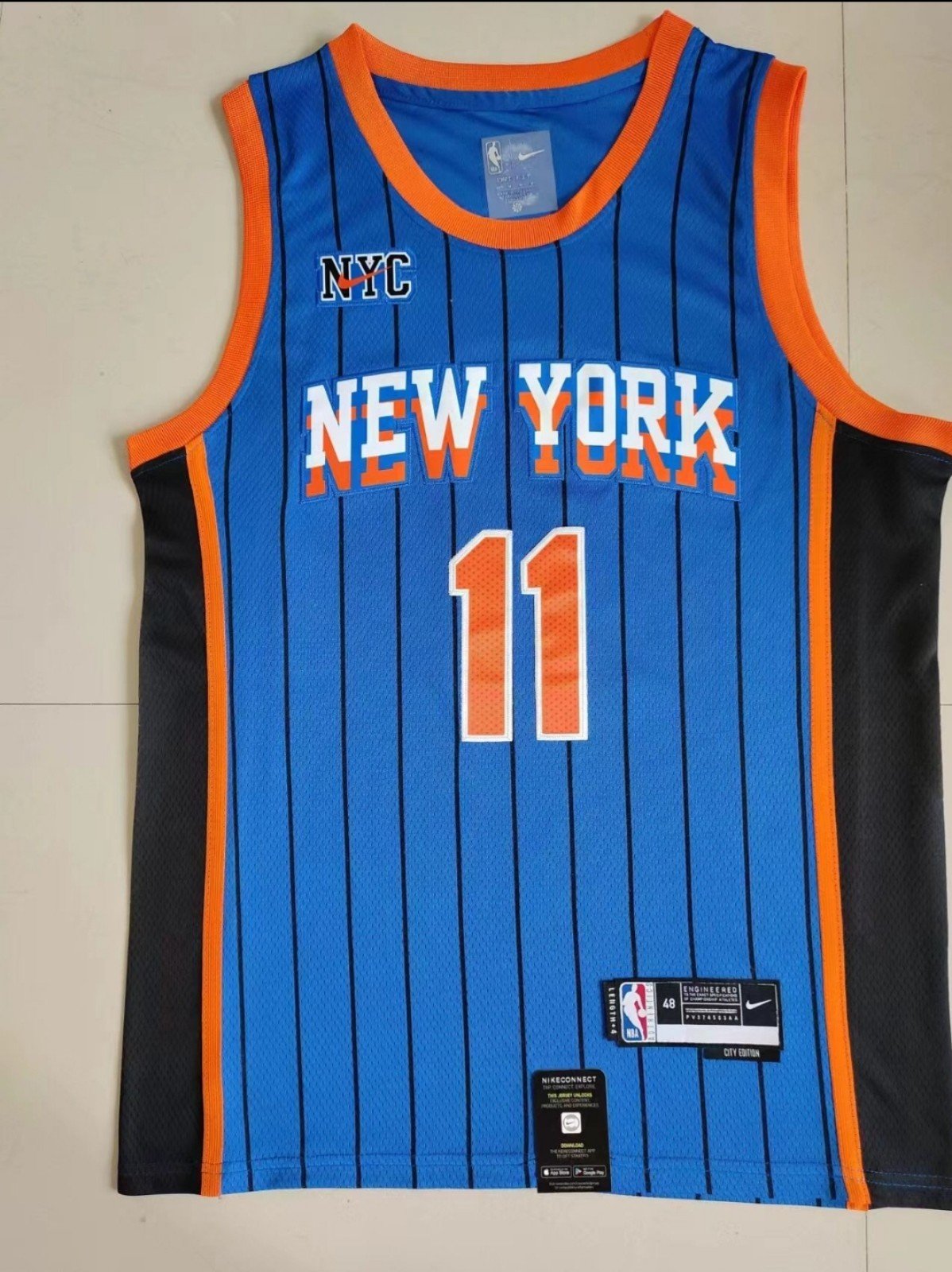 New York Knicks #11 Jalen Brunson Home Team Jersey 3X-Large