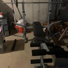 Weight bench, Chair and sofa table