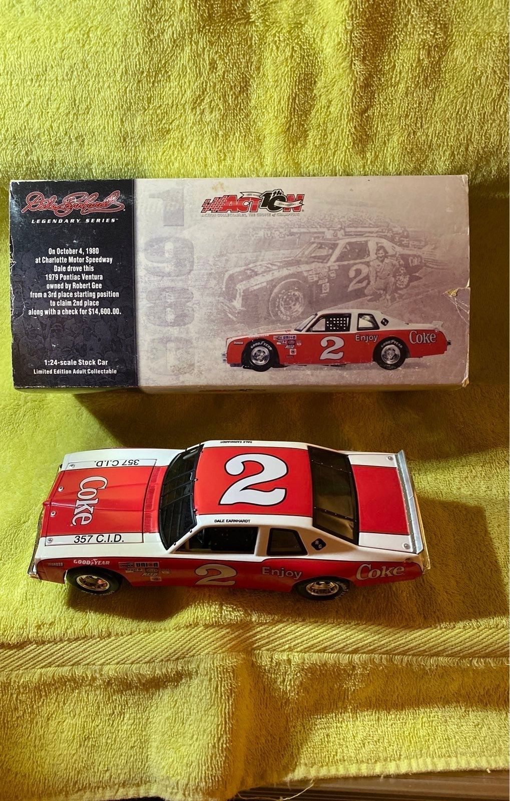 Nascar Dale Earnhardt Coke 1980 Ventura 1.24 Scale Diecast