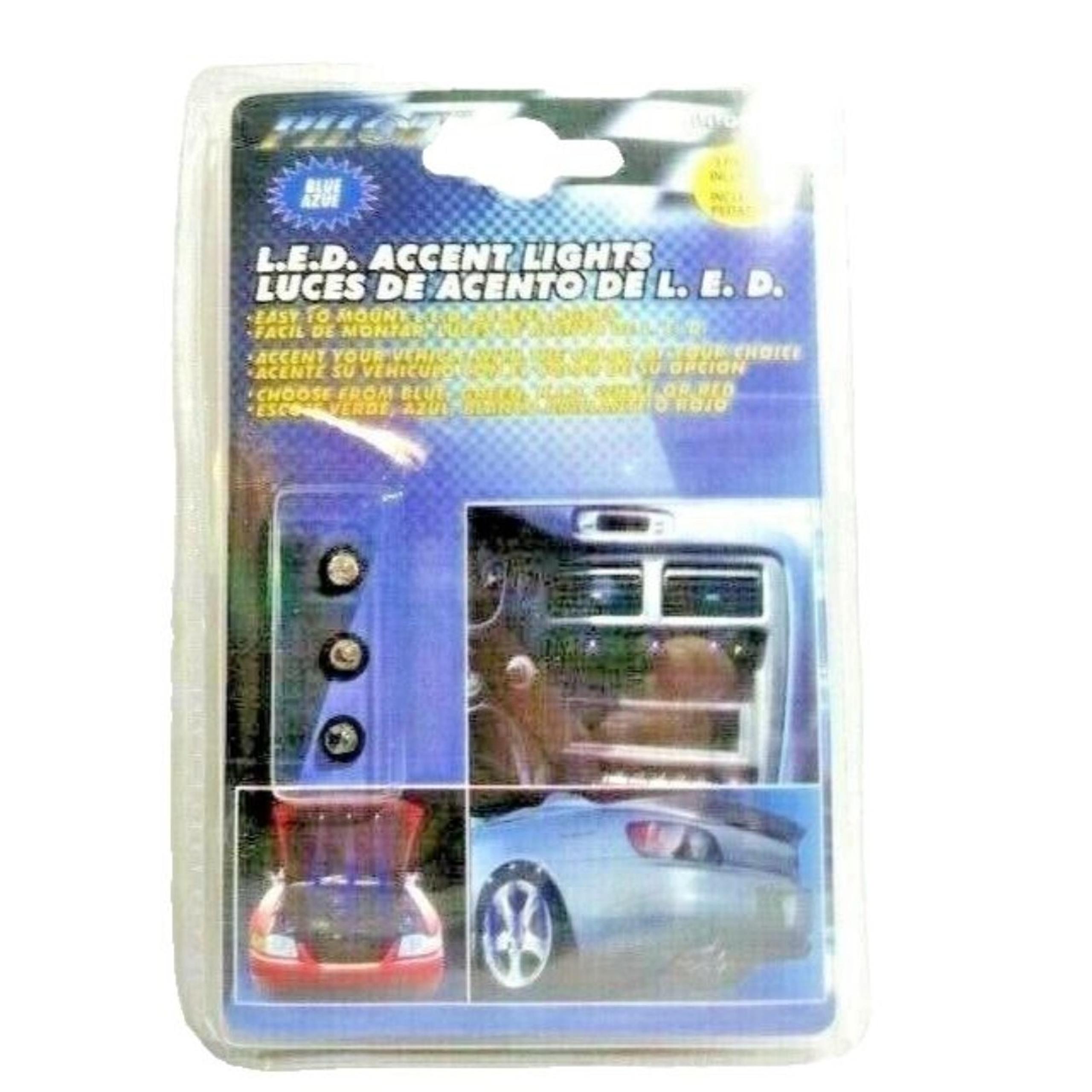 Pilot Automotive LED Blue Accent Lights Set of 3 Use for Interior or Exterior