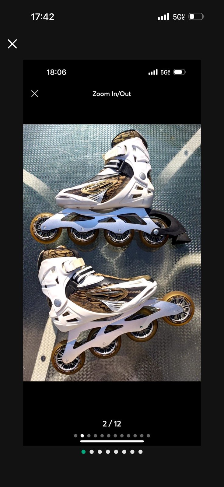 Skates Roces R300 Women’s Inline Rollerblades • Size 8 US 41 UE