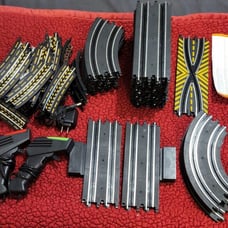 Cusocoe Slot Car Track Pieces Incomplete/Loose Instructions included