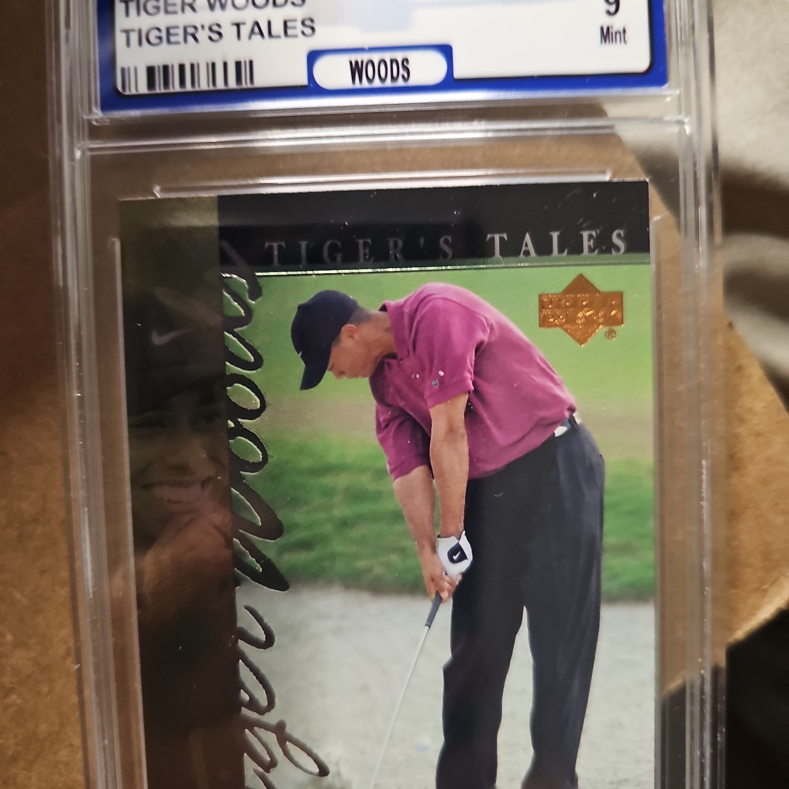 2001 upper deck Tigers Tales, Tiger Woods, mint 9