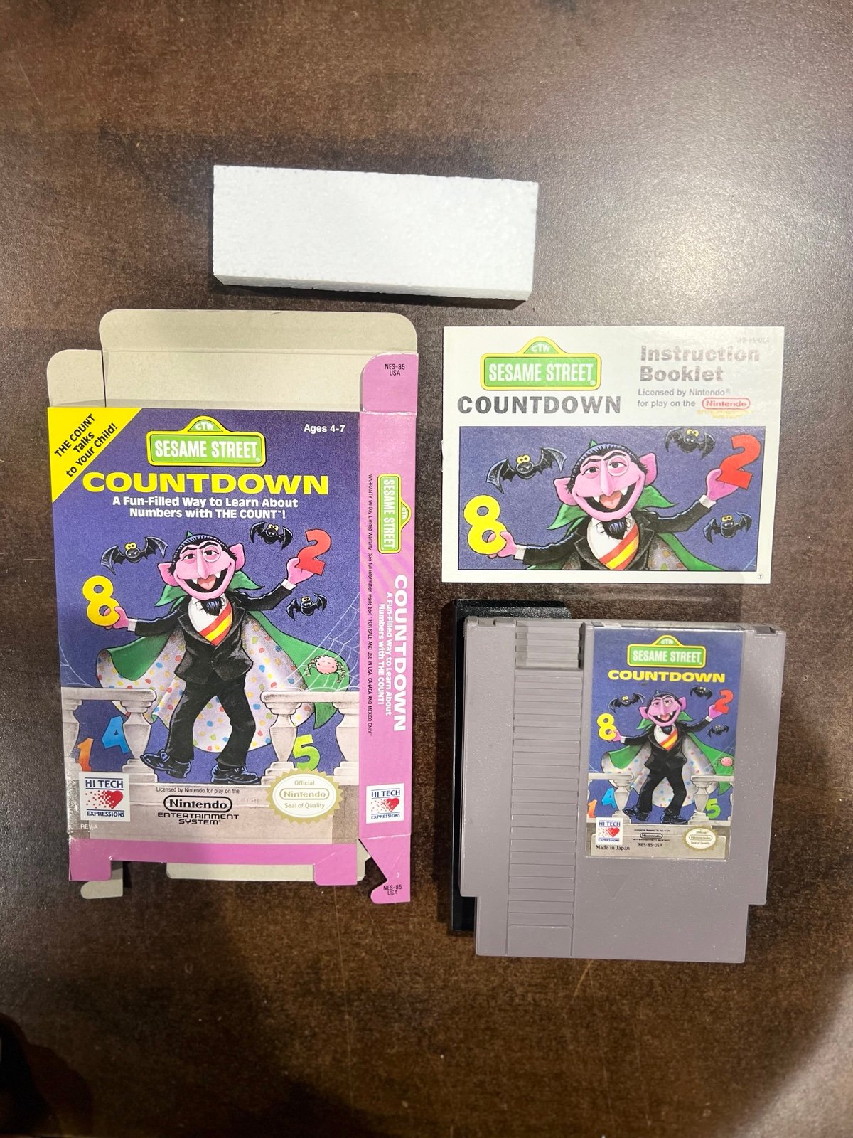 Sesame Street Countdown Nintendo NES Complete in Box CIB - MINTY!!!