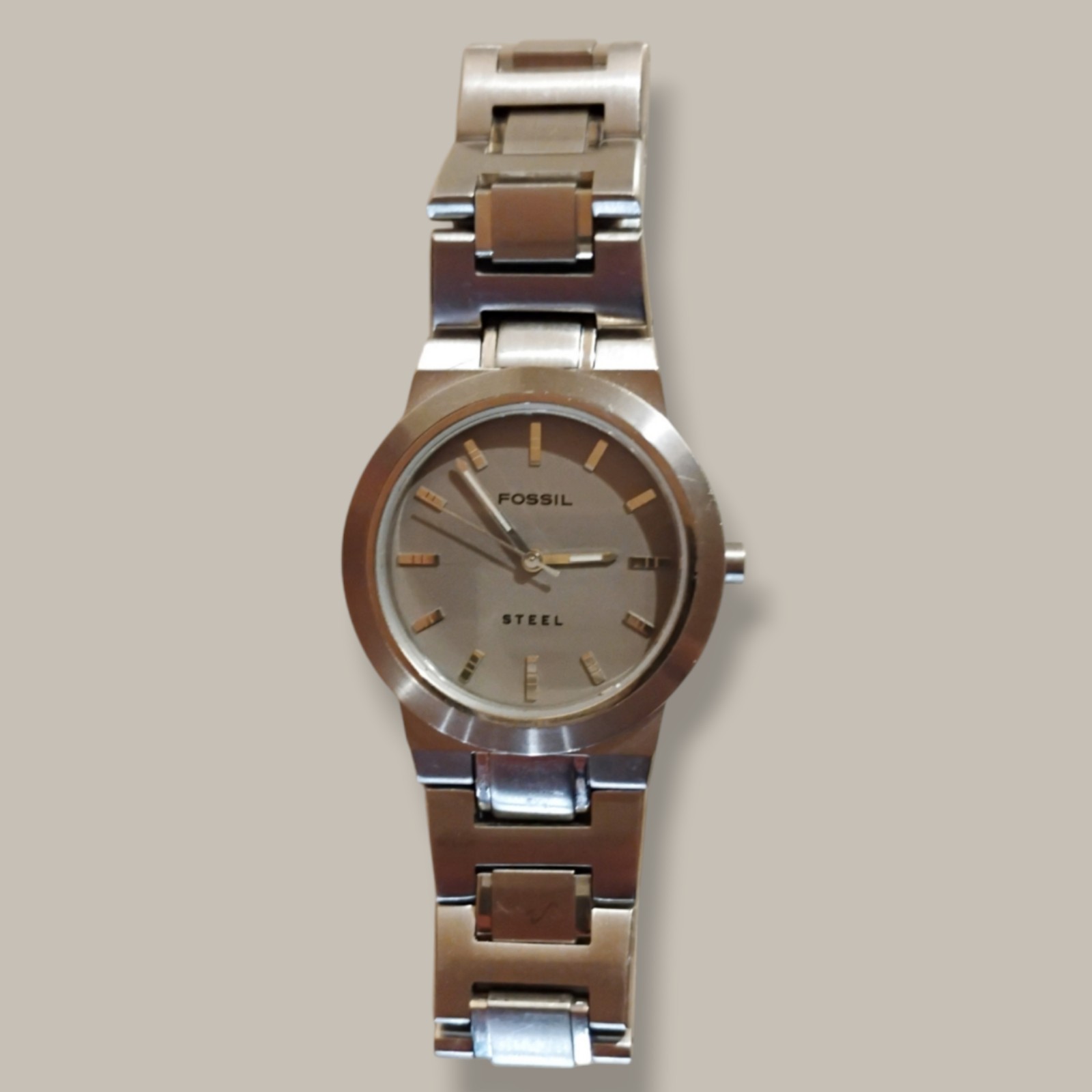 Vintage Fossil Steel Watch