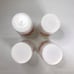 Milk Glass Circus Clown Tumblers Hazel Atlas Bozo MCM 1950s Set 4 Vintage