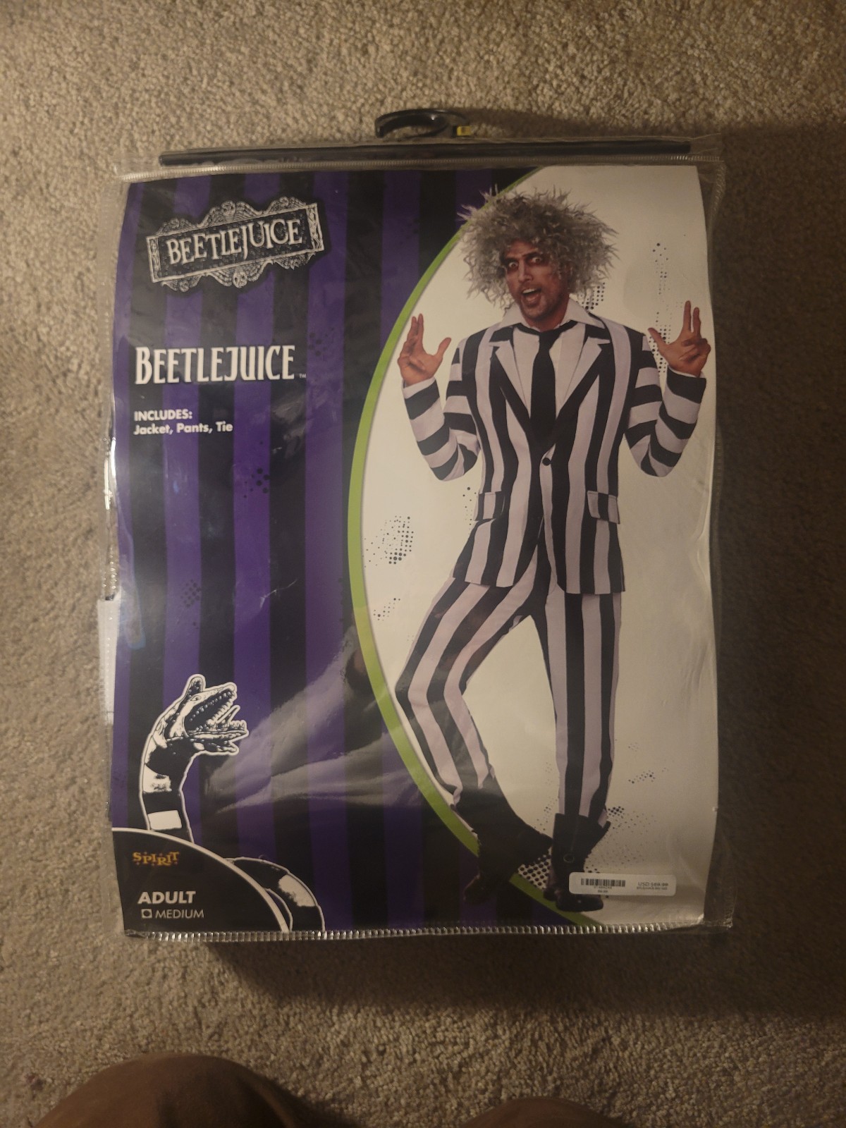 Bettlejuice Adult Halloween Costume Medium