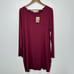 Peruvian Connection Long Sleeve Astrid Dress in Wine Purple Red Size L NWT