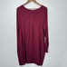 Peruvian Connection Long Sleeve Astrid Dress in Wine Purple Red Size L NWT