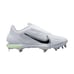 Nike Force Zoom Trout 8 Pro Baseball Cleats White Metal Size 12 CZ5915-100 Mens