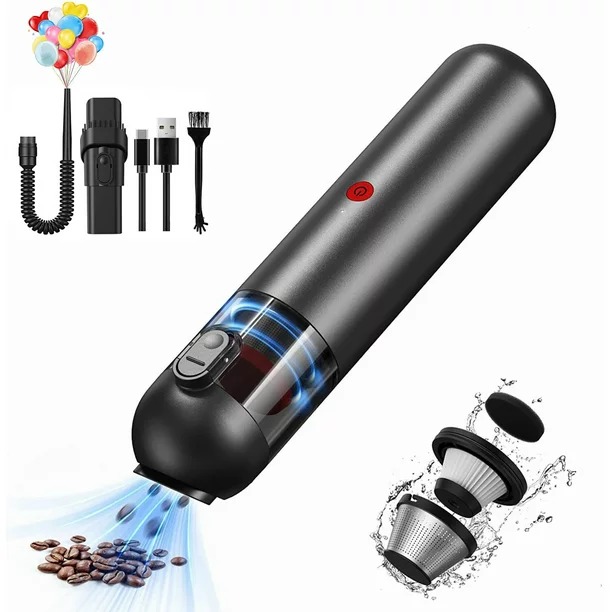 1.2lbs Lightweight Handheld Vacuum, Black