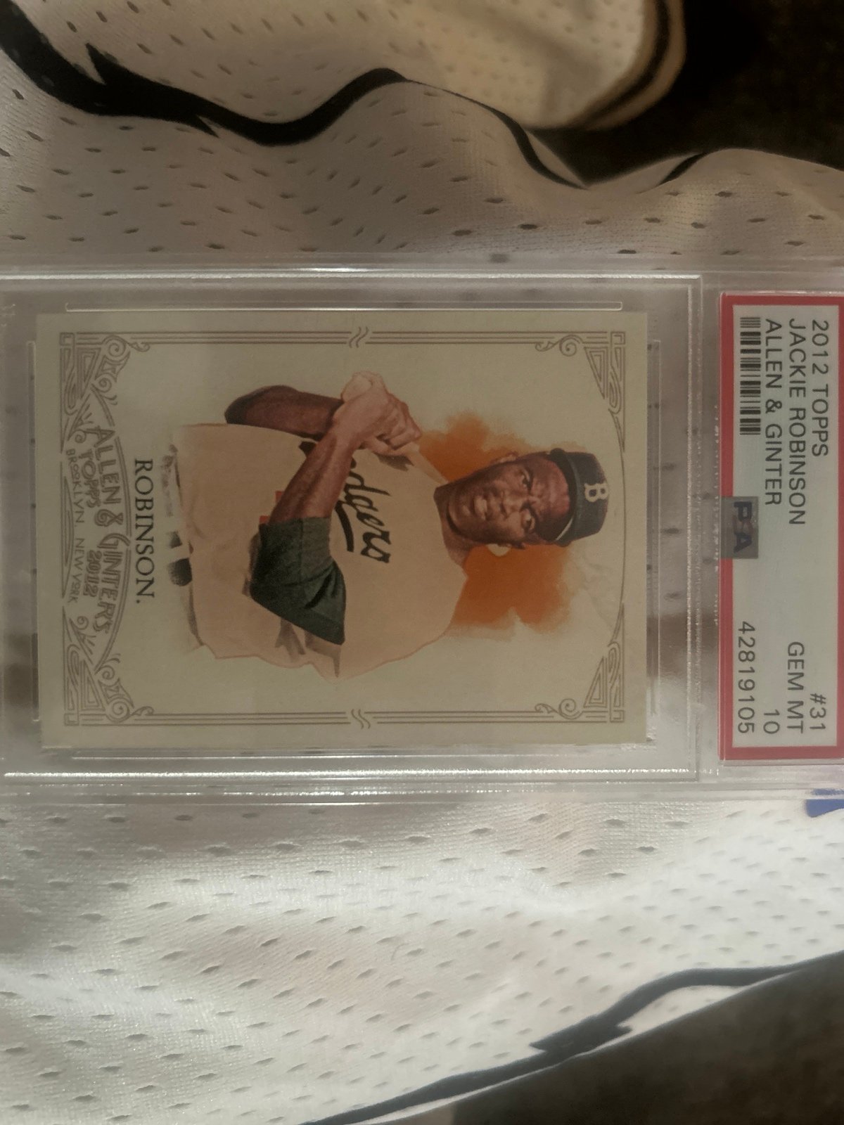 2012 Topps Jackie Robinson Allen &Ginter PSA 10