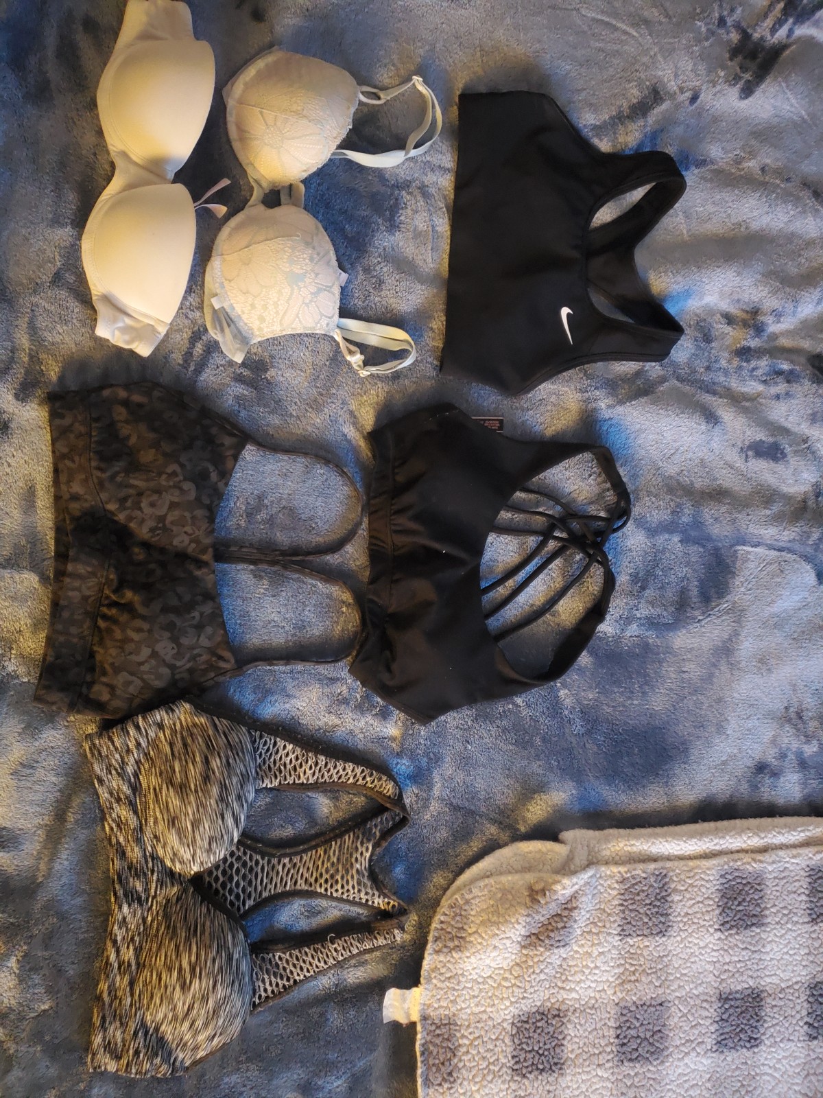 Sports bras and (2) 32A bras