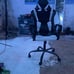 Black and white gaming chair
