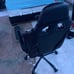 Black and white gaming chair