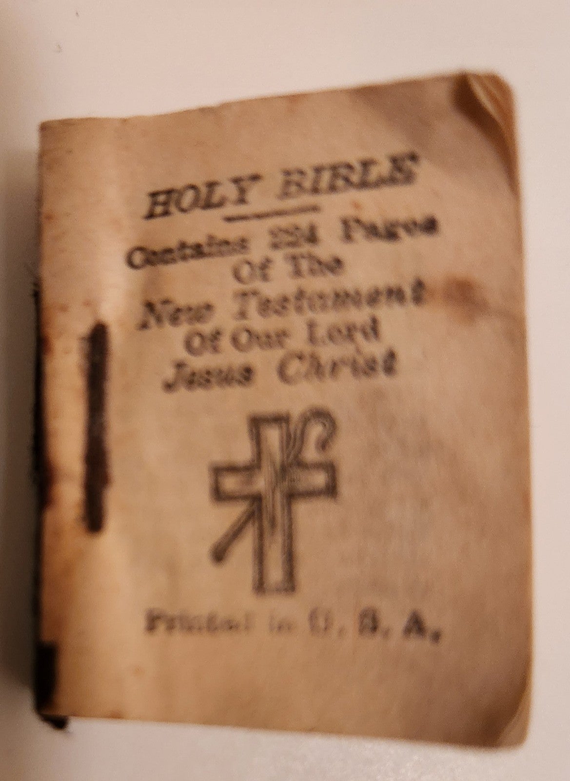 Vintage Miniature Holy Bible