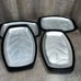 Nordic Ware Steak Fajita Aluminum Plates with Tray Holders # 52 Set Of 4