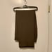 Riviera Armando Pant 32R - Olive Flat Front Silky Trousers