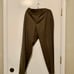 Riviera Armando Pant 32R - Olive Flat Front Silky Trousers