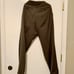 Riviera Armando Pant 32R - Olive Flat Front Silky Trousers