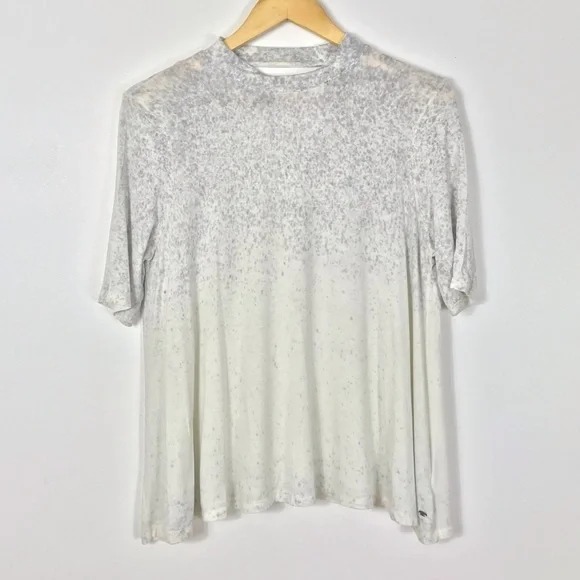 Soft & Sexy Ombré Gray Splatter Tee