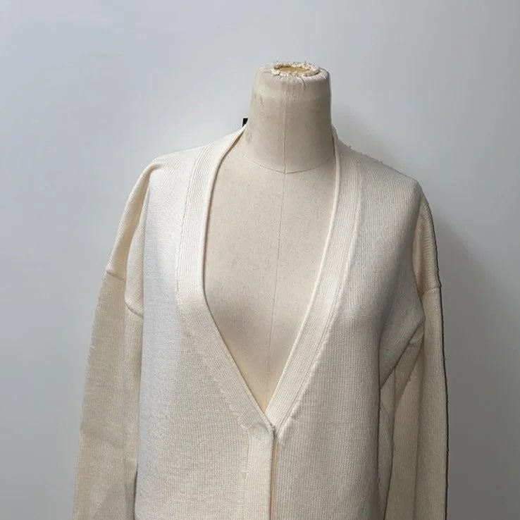 Maje Maitre Long Cardigan Cream Sz 2